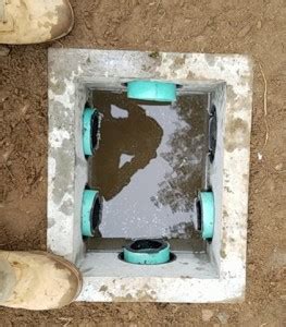 how to replace a cement distribution box|septic distribution box replacement.